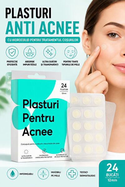 Regal Bliss Plasturi ®, translucizi anti acnee, cu hidrocolid pentru tratamen...