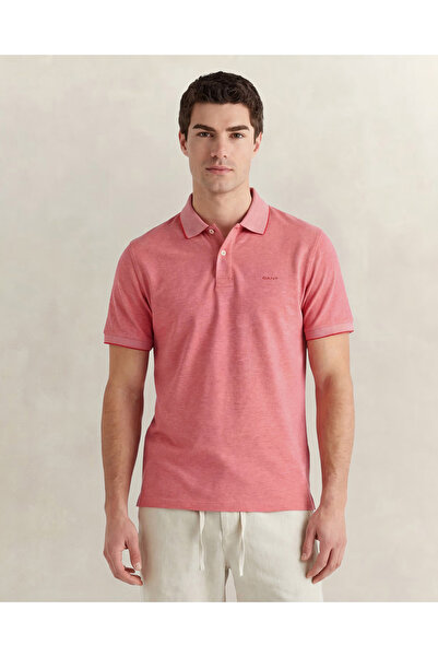 Gant Erkek Kırmızı Regular Fit Polo Yaka T-Shirt