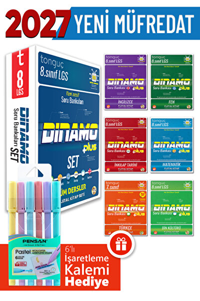 Tonguç Yayınları 8. Sınıf Lgs Dinamo Plus Tüm Dersler Soru Bankası Set