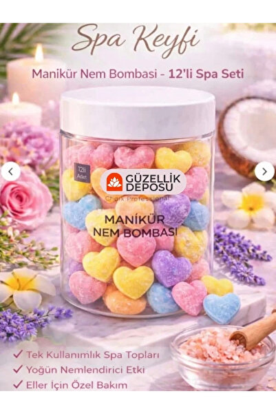 Güzellik Deposu Manikür Nem Topu 25'li Manikür Nem Bombası