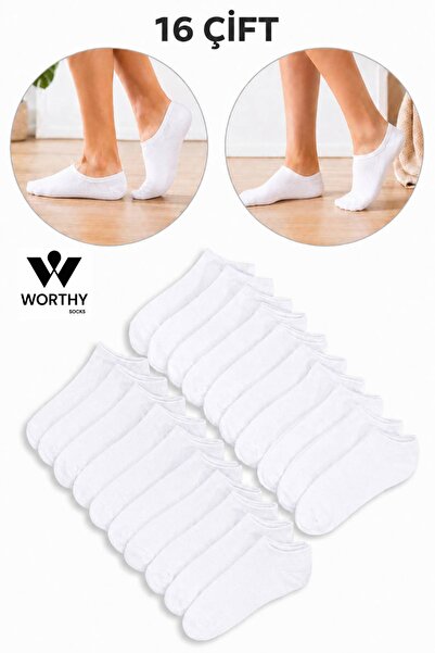 WORTHY SOCKS 16 perechi de șosete scurte până la gleznă, pachet de 16