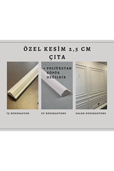 bigpapel Duvar Çıtası Özel Kesim 240 Cm Düz Bordür