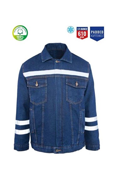 MyForm Denim Work Coat Quilted Myform 3110 Sona Denim 12 Ounce Color Blue