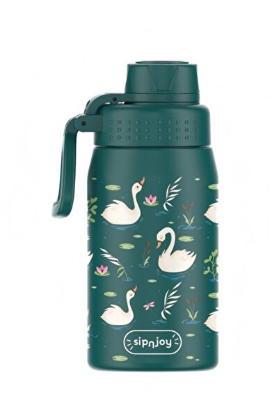 SipnJoy - WideWonder Çocuk Su Termosu | 420 ml - Swan Harmony