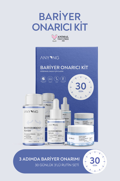 Anyong Bariyer Onarıcı, Nemlendirici Ve Canlandırıcı Cilt Bakım Seti (TONİK, ...