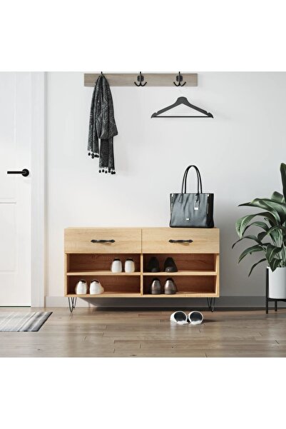 Concept Bancheta pantofar, stejar sonoma, 102x35x55 cm, lemn prelucrat