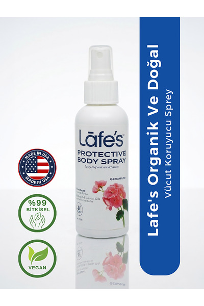 Lafe's Organik Ve Doğal Içerikli Vücut Koruyucu Sprey USDA Sertifkalı 118 ml ...