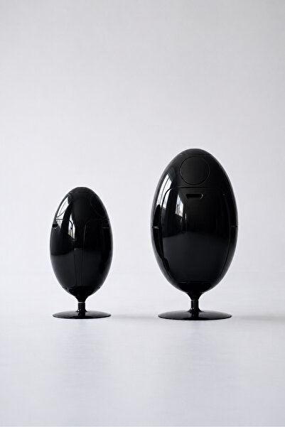 miniforms Egg Bin Tasarım Çöp Kovası Siyah Small Boy