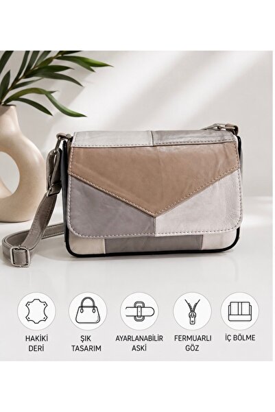atter ДАМСКА ЧАНТА ОТ ЕСТЕСТВЕНА КОЖА (26СМ X 18СМ)