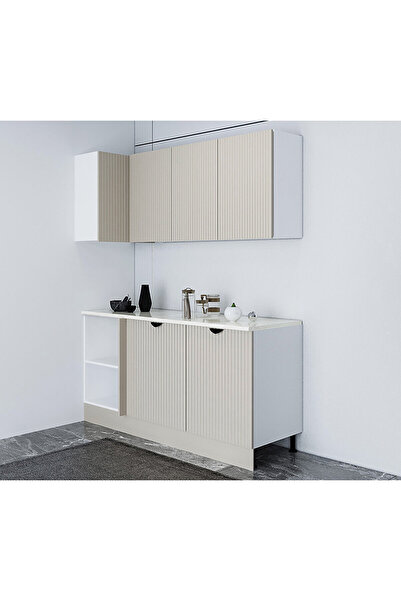 Fly Mutfak ve Banyo Vizon Membran Mutfak Köşe Modülü 160 cm