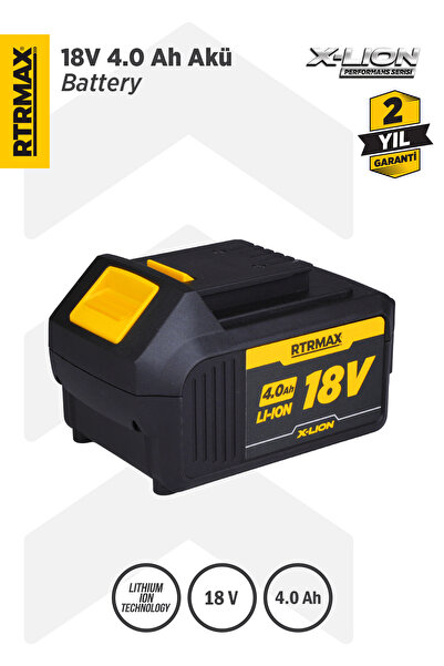 Rtrmax Rtr Max Rtx1804 Batarya Yedek Akü 18volt / 4,0 Ah Li-ıon