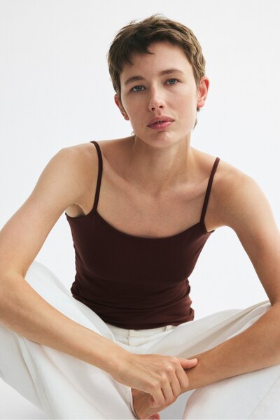 H&M Askılı Mikrofiber Üst