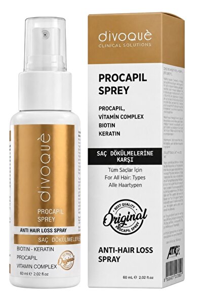 DIVOQUE Dökülme Karşıtı Procapil Saç Bakım Spreyi 60 Ml - Biotin, Keratin & V...