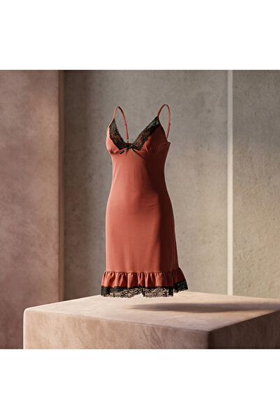 Lady Lingerie Lingerie Dress Made of 93% Cotton - Stylish Comfort with Delica...