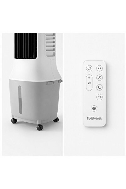 OLIMPIA SPLENDID Peler Tower 10 Hava Soğutucu Evaporatif Serinletici, 10 L Depo, 24 Hız, Uzaktan Kumandalı