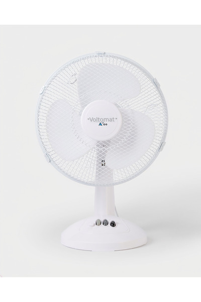 Trendinyeri Masa Üstü Vantilatör 40W Beyaz 30 cm