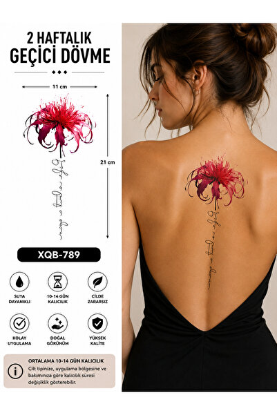 medink tattoo Gerçekçi Lotus Çiçek Renkli Model Geçici Kol Bacak Geçici Stick...