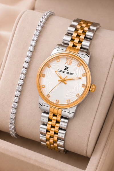 Daniel Klein Kadın Kol Saati Rose Gold-gümüş Renk Çelik Kordon&kasa Sddk093