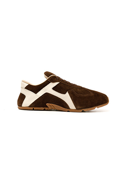 John May Kadın / Kız Sneaker RC-25Y-187-MIU1005 Kahve Süet- Bej Süet
