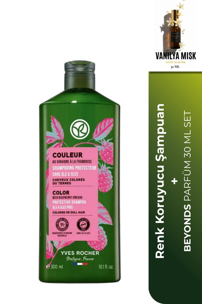 Yves Rocher Couleur Frambuaz Sirkeli Renk Koruyucu Şampuan Boyalı Saçlar 300 ml