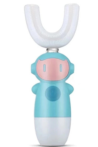 LILY Periuta de dinti electrica pentru copii, forma de U, ALBASTRA