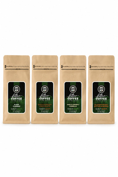 By Tüfekçi 4-Piece Ground Filter Coffee Set 4 X 250 Gr |   Swiss Chocolate, C...