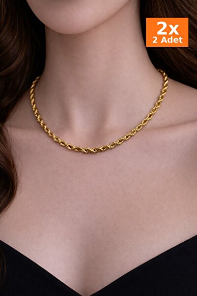 Bozhi Twist Necklace Medium - Steel Necklace Business Woman Style Gift