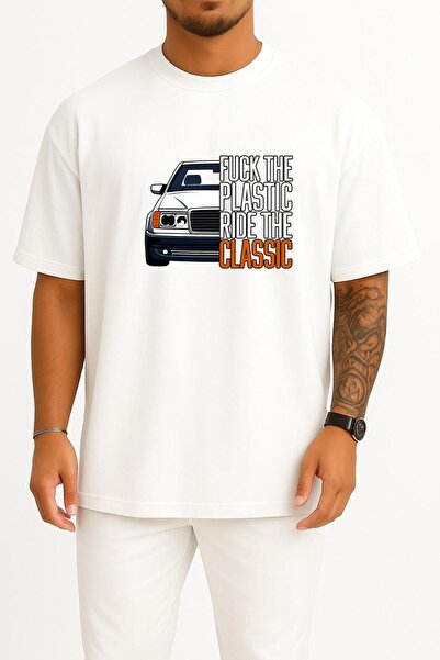 Bahriyeli Collection Tricou unisex cu imprimeu „Utilizare mașină plastic supr...