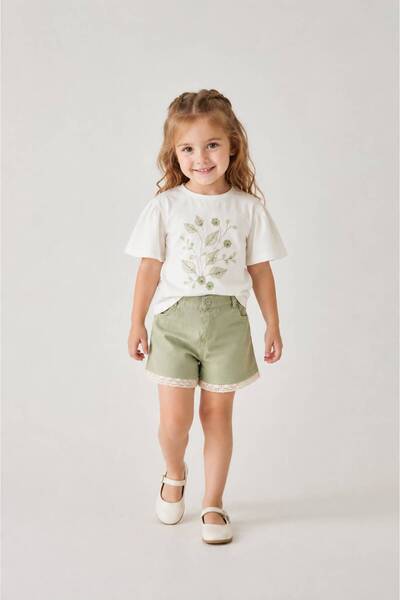 Eray Kids Girl's Summer Shorts Set 100% Cotton Shorts Casual Combination