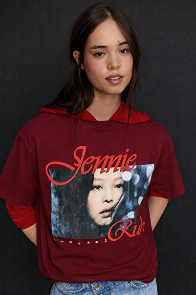 ZAVIXO -Women's Printed Oversize T-Shirt 100% Cotton |   Comfortable Fit Shor...