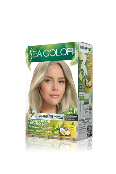 Sea Color Natural Effect Set Saç Boyası Amonyaksız 0.1 Platin Sarısı