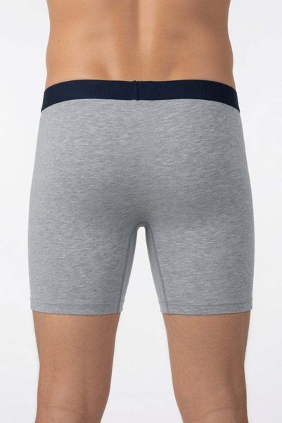 Starbattal Boxeri pentru bărbați cu picior lung din Lycra de mărime mare 11906 GREY MELANGE