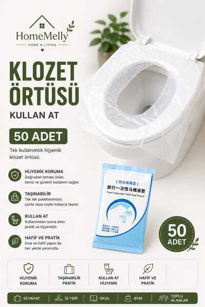 btm home Pachet de 50 de huse de unică folosință pentru scaunul de toaletă | ...