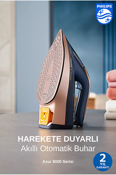 Philips Kumaşa Göre Akıllı Buhar Teknolojili Buharlı Ütü, Harekete Duyarlı Ak...