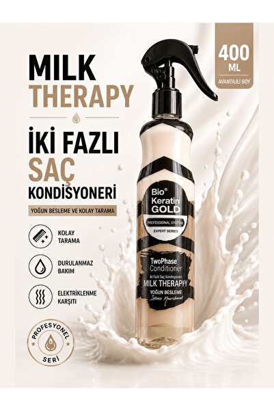 Bio Keratin Gold Milk Therapy Fön Sütü 400 Ml