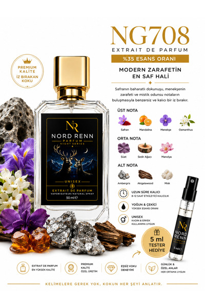 NORD RENN NG708-Ganymede muadili – Gün Boyu Kalıcı-Unisex-Ferah-odunsu Notlar