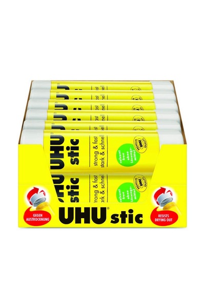 Uhu 11746 Stic Glue Stick Solid Washable Non-toxic 40g Ref 45621 [Pack of 12]