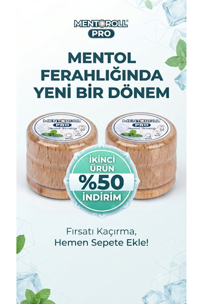 Mentoroll Mentol Taşı Migrentaşı | Menthol Baş Ağrısı Rahatlatıcı, Şakak Seri...