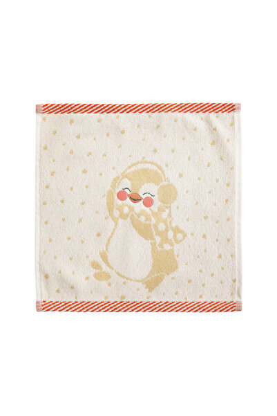 Casadora Baby Pingu Yellow %100 Organik Pamuk İlk Havlum - 30x30cm