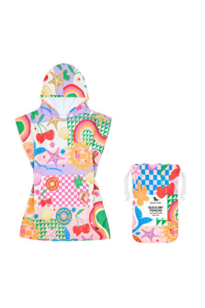 Dock & Bay Poncho Kids - Good Vibes - Age 6 to 10