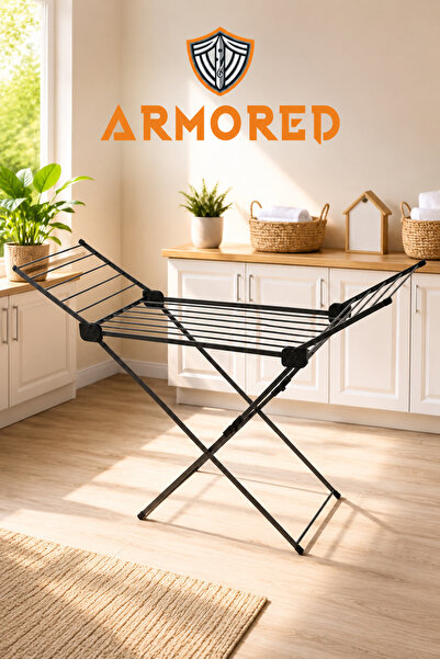 Armored Home Product Zırhlı-Kırılmaz-EXTRA KALIN BORULU Sağlam Çamaşır Kurutm...
