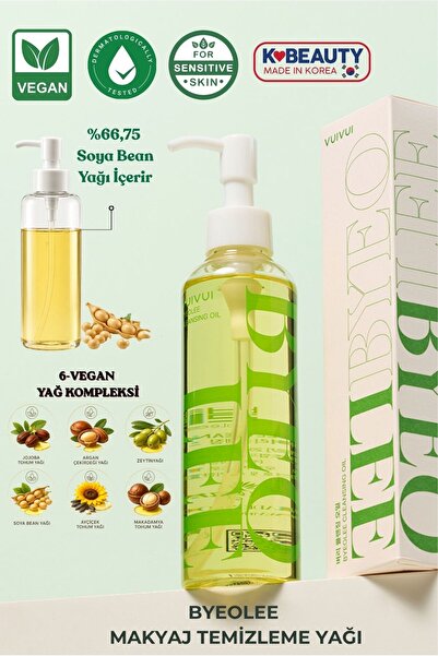 byeolee Cleasing Oil Vegan 6-Bitkisel Yağlı Yüz Ve Makyaj Kore Temizleme Yağı...