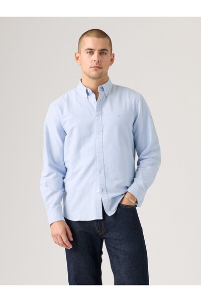 Levi's قميص أكسفورد رجالي مريح باللون الأزرق - A7210-0050