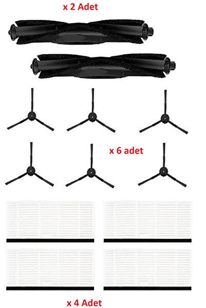 LİN GRUP LYDSTO R1 - Kit de 12 piese compatibile pentru aspirator robot și pe...