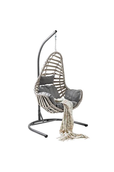 Capri Swing Milas Tekli Rattan Bahçe Salıncağı | Balkon Salıncağı