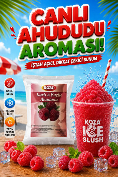 Koza Premium Selection Slush Makinesi Tozu Karlı Buzlu Buzlaş Ice Slush Toz K...