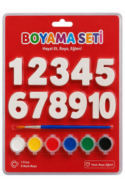 Luniva Rakamlarla Boyama Seti – Eğitici Çocuk Hobi Paketi