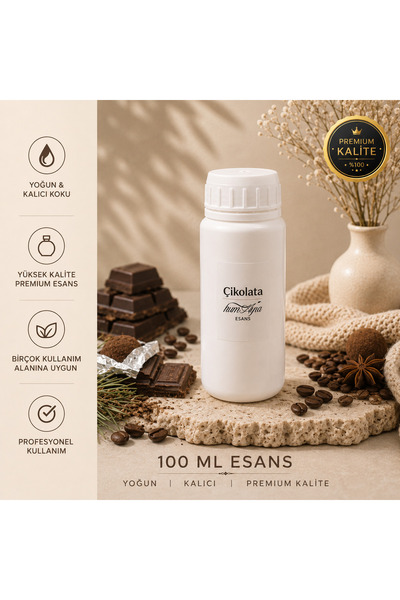 Çikolata Parfüm Kolonya Koku Difüzörü Esansı Dökme 100 Ml