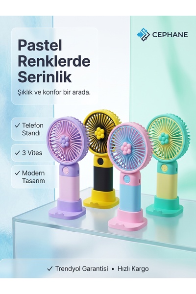 cephanegsm DD5017A mini el fanı vantilatör serinletici