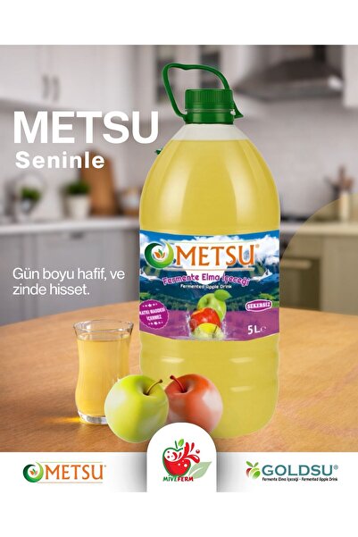 METSU & Goldsu Fermente Elma Içeceği 5 Litre
